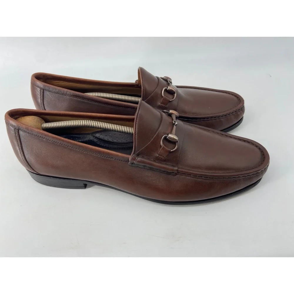 Martin Dingman Loafer Men 13 Addison II Horse Bit Preppy Classic Dress Leather